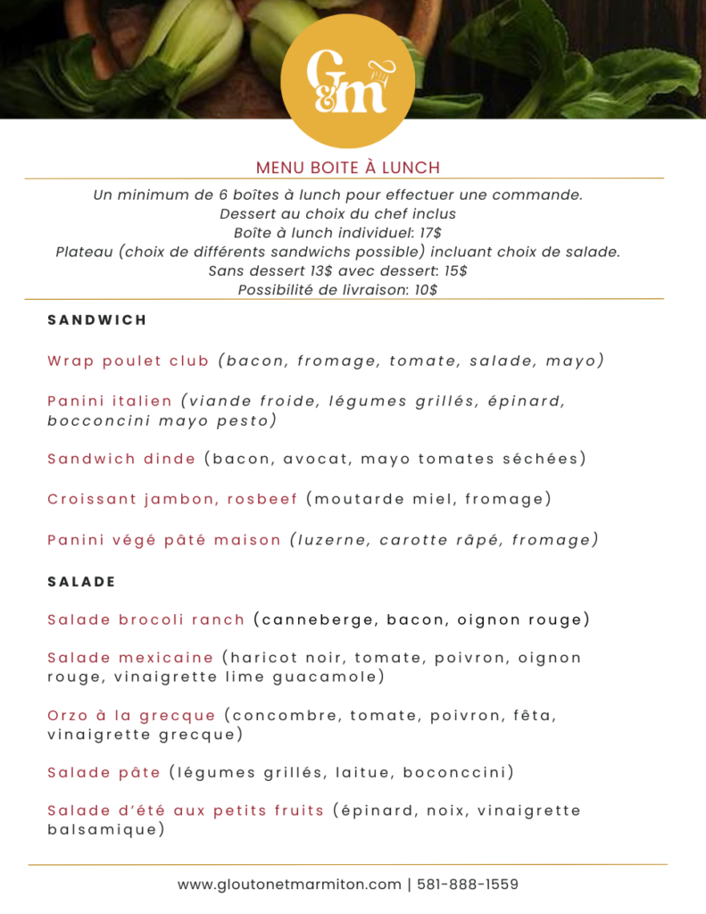 Standard Menu 3